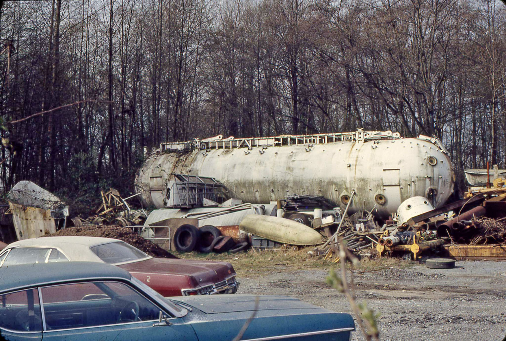 Ben Franklin in Canadian junkyard